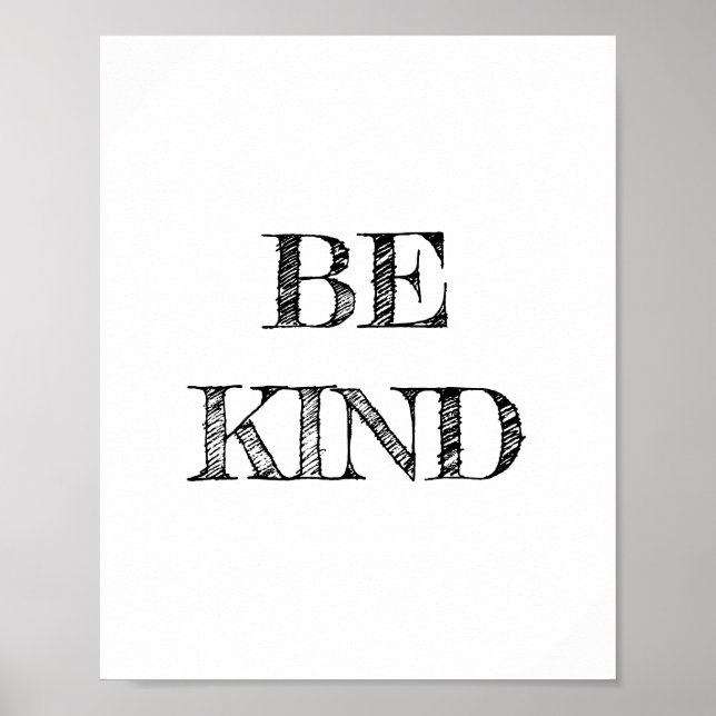 Be Kind Poster (Front)
