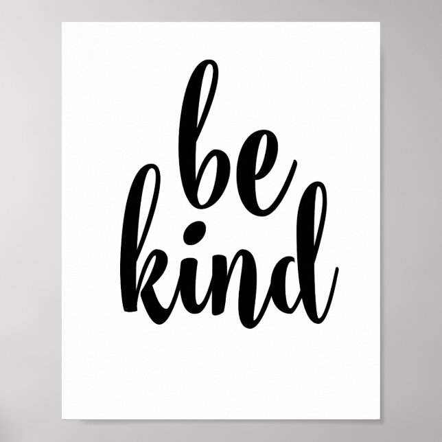 Be kind poster (Front)