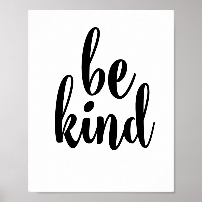 Be kind poster | Zazzle.com