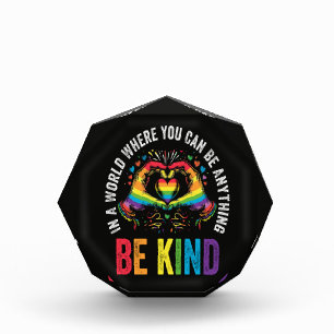 Be Kind Pride LGBT Month Acrylic Award