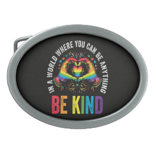 Be Kind Pride LGBT Month Belt Buckle