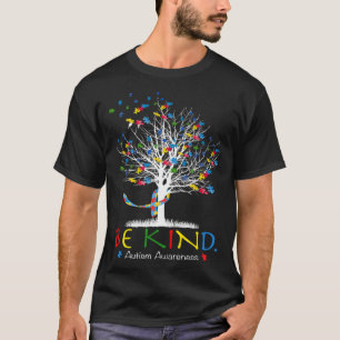 Be Kind Puzzle Tree Autism Awareness Month Kids Me T-Shirt