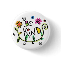 Be Kind Quote Cute Typography Button