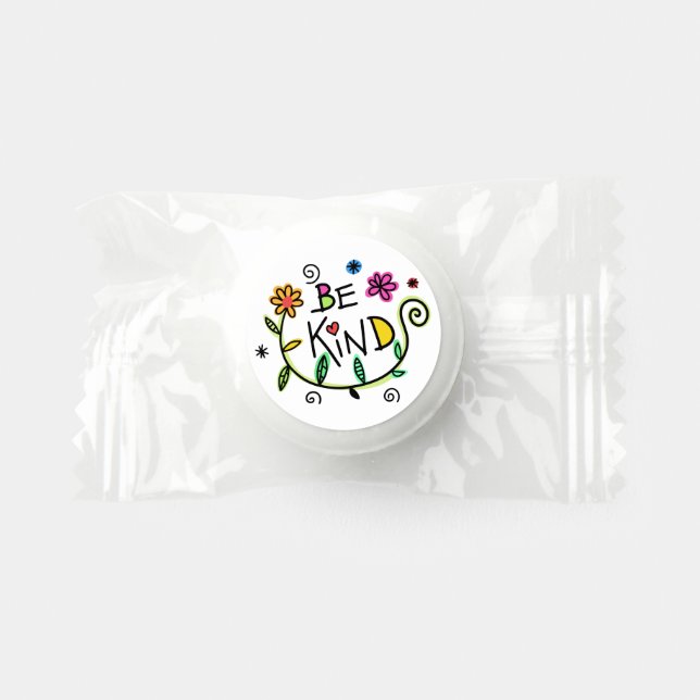 Be Kind Quote Cute Typography Life Saver® Mints (Front)