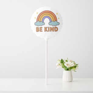 "Be Kind Rainbow – Colorful Positive Quote Design" Balloon
