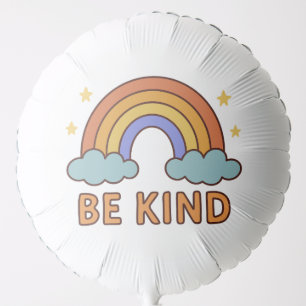 "Be Kind Rainbow – Colorful Positive Quote Design" Balloon