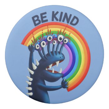 Be Kind Rainbow Cute Kindness Eraser by borianag at Zazzle