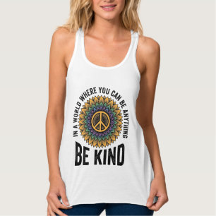Be Kind Rainbow Flower Peace Vintage Shirt Design_