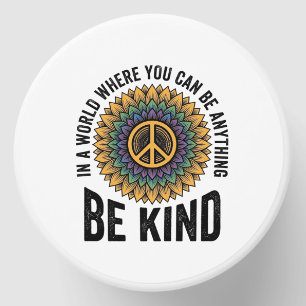 Be Kind Rainbow Flower Peace Vintage Shirt Design_ Mini Candle Favors