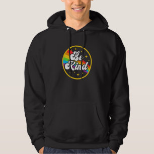 Be Kind Rainbow Gay Lgbt Pride Ally Support Love H Hoodie