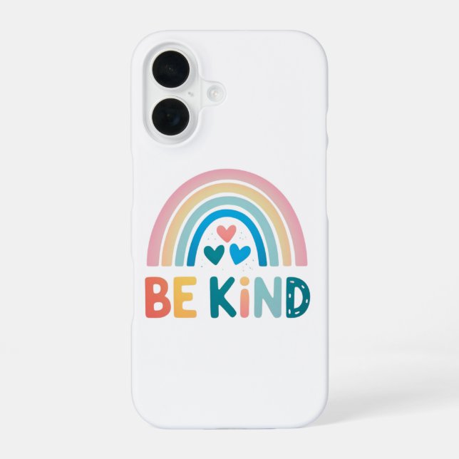 Be Kind Rainbow Iphone Case (Back)