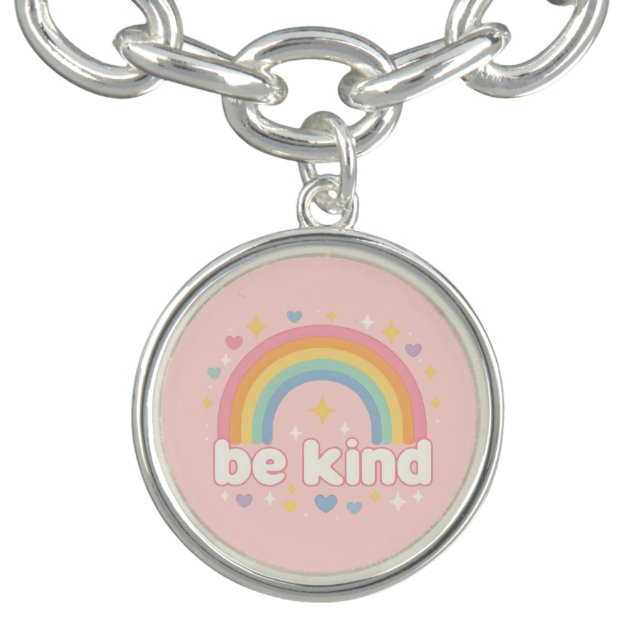 Be Kind – Rainbow Pastel Positivity Bracelet (Design)