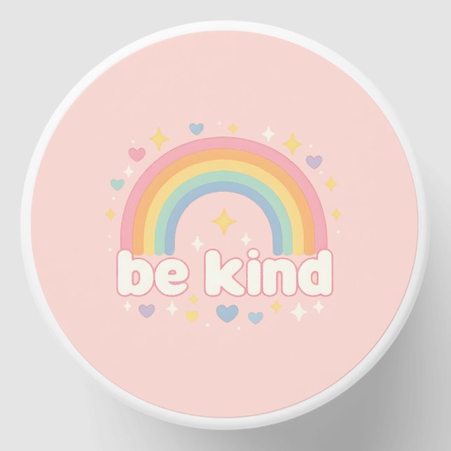 Be Kind – Rainbow Pastel Positivity Mini Candle Favors (Front)