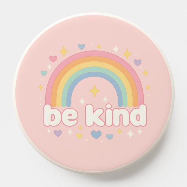 Be Kind – Rainbow Pastel Positivity PopSocket (Popsocket)
