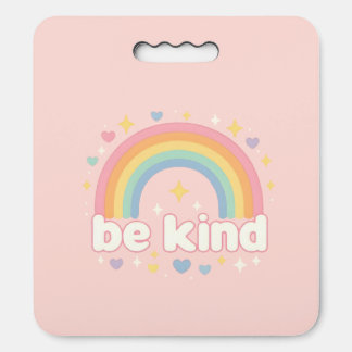 Be Kind – Rainbow Pastel Positivity Seat Cushion