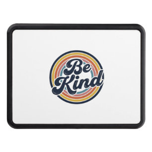 Be Kind Retro Rainbow Vintage Shirt Design_1 Hitch Cover