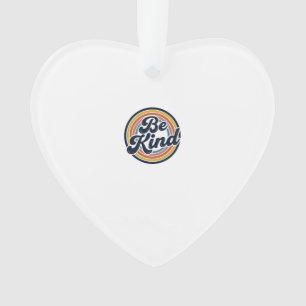 Be Kind Retro Rainbow Vintage Shirt Design_1 Ornament