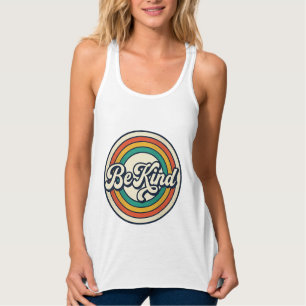 Be Kind Retro Rainbow Vintage Shirt Design_2