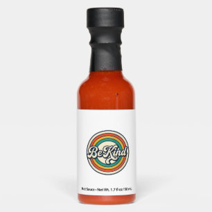 Be Kind Retro Rainbow Vintage Shirt Design_2 Hot Sauces