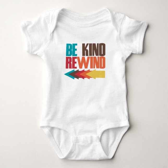 Be Kind Rewind retro 80s humor T-Shirt (Front)