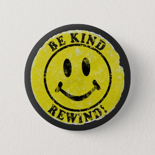 Be Kind Rewind Retro Video Rental Sticker Button