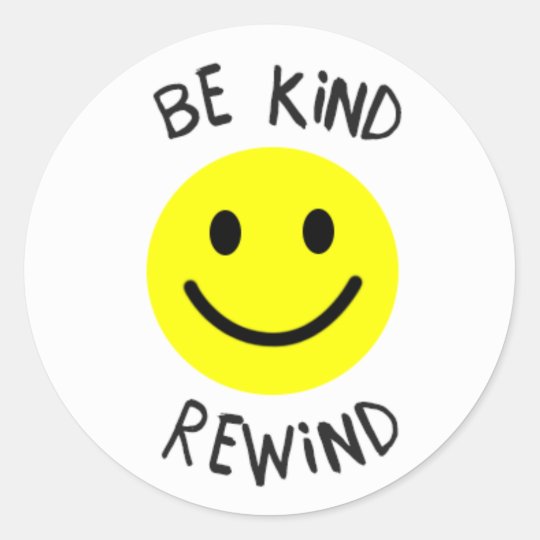 Be Kind Rewind Sticker | Zazzle