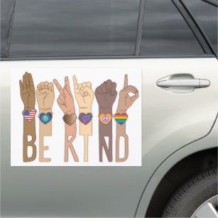 Be Kind ASL - Sign Language Kindness' Sticker
