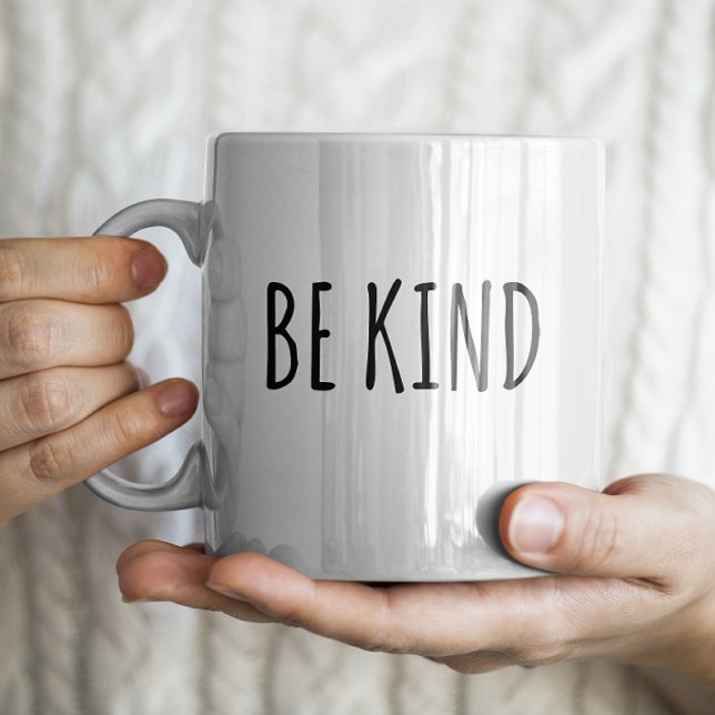 "Be Kind" Simple Modern Farmhouse Coffee Mug (Creator Uploaded)