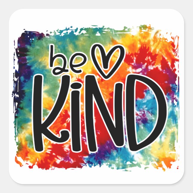 Be Kind Square Sticker (Front)