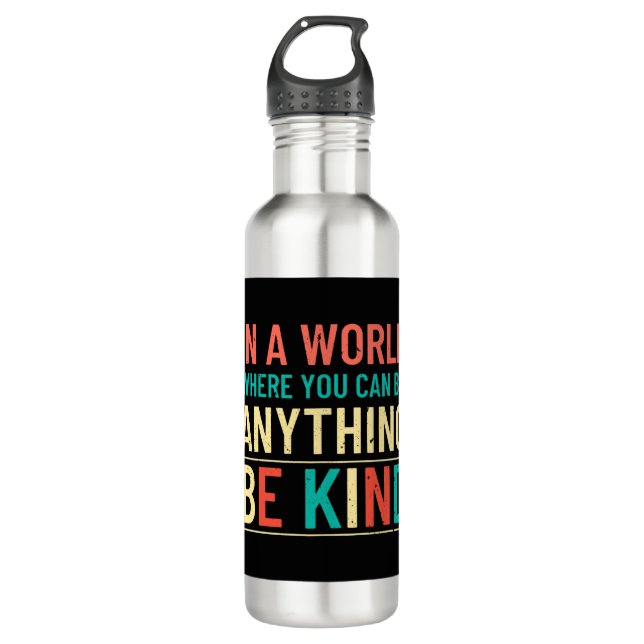 Be Kind Stainless Steel Water Bottle (Front)