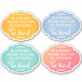 Be Kind Sticker – Assorted Colors