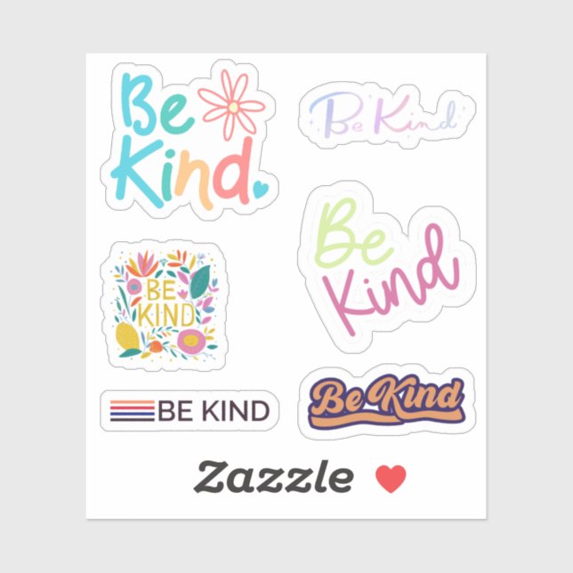 Be Kind Stickers (Sheet)