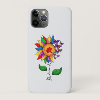 Be Kind Sunflower- Autism Awareness iPhone 11 Pro Case