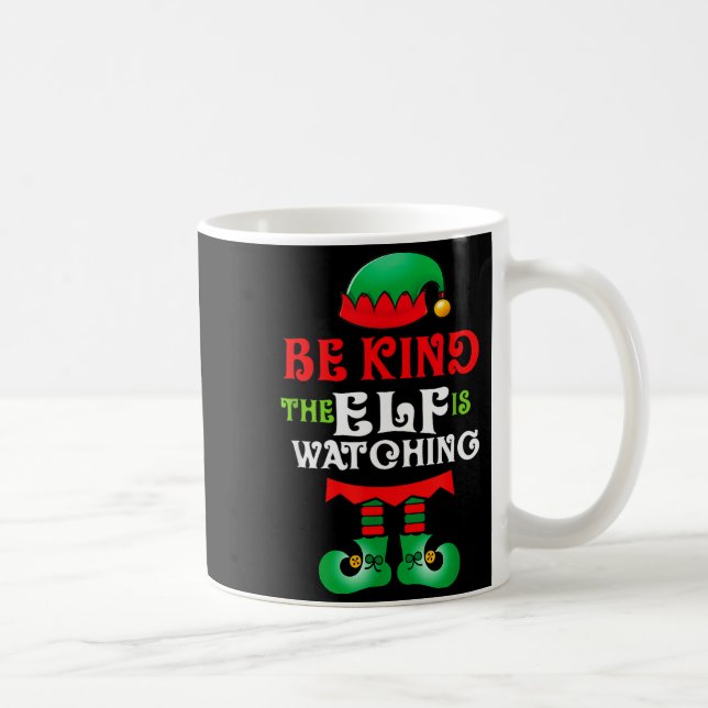 Be Kind Teacher Elf Christmas Anti Bullying Kindne Coffee Mug (Right)