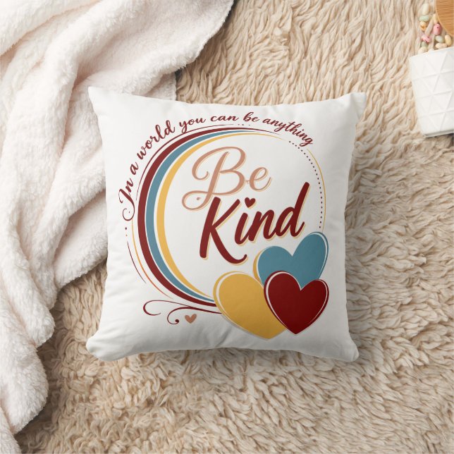 Be Kind Throw Pillow (Blanket)