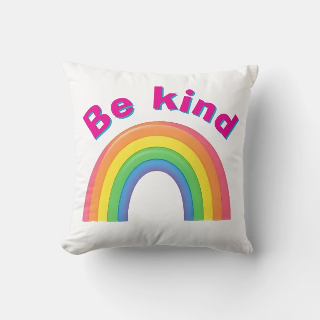 Be Kind Throw Pillow (Front)