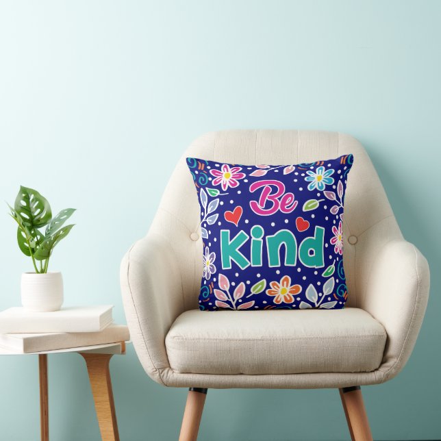 Be Kind Throw Pillow (Chair)
