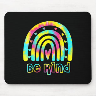 Be Kind Tie Dye Rainbow Kindness Autism Awareness Mouse Pad