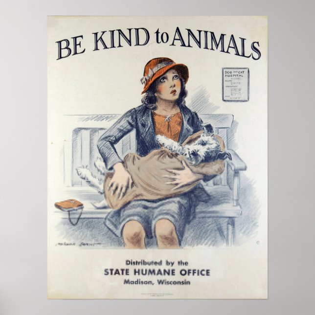 Be Kind to Animals-Dog Poster (Front)
