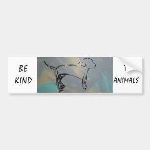 Be Kind To Animals Magnet Bumper Sticker