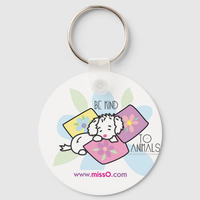 be-kind-to-animals- Rocky Keychain (Front)