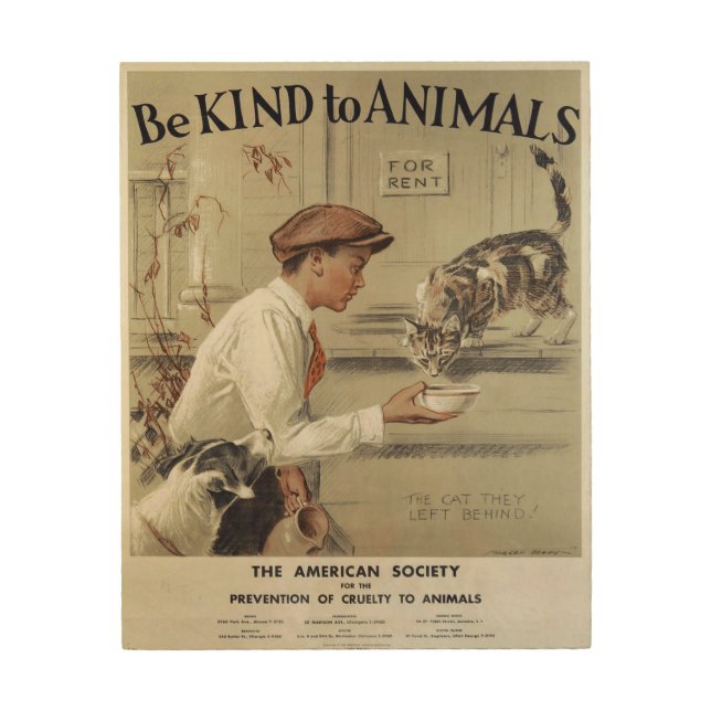 Be Kind to Animals Vintage Poster 1939