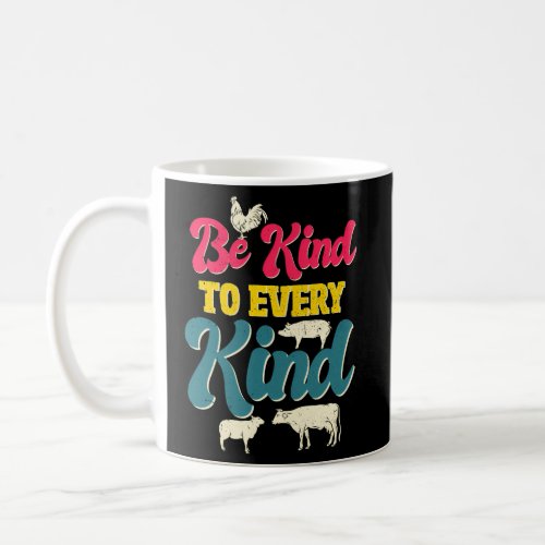 Be Kind To Every Kind 70S Vegan Coffee Mug