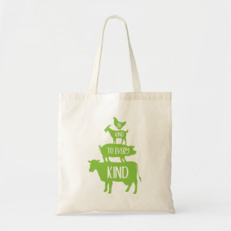 Be Kind to Every Kind Farm Animal Tote Bag