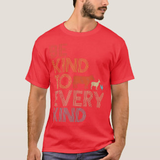 Be Kind To Every Kind Shirt Retro 70's Vegetarian 