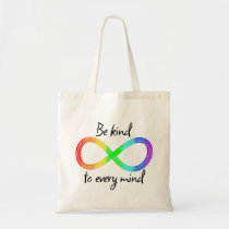 Be Kind to Every Mind - Autism Acceptance Rainbow Tote Bag