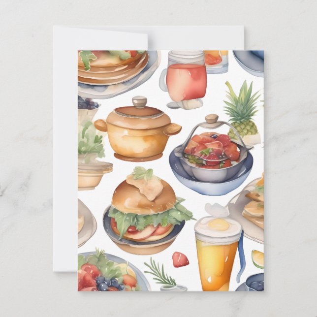 Be Kind to Food Servers Month C Holiday Card (Front)