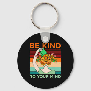 Be Kind To Mind Mental Health Awareness Supporter  Keychain
