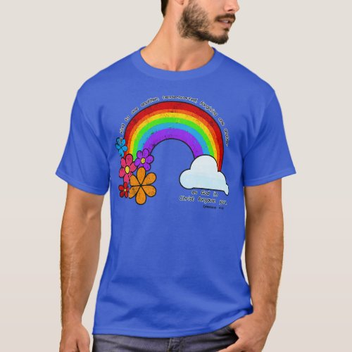 Be Kind to one another Scripture with Rainbow and  T_Shirt