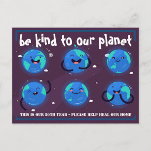 Be KIND to our Planet - Environmental Earth Day Postcard